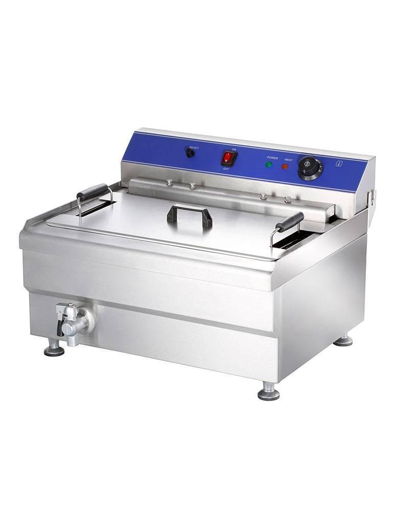 Friteuse Restauration - Electrique - 22 Litres - Robinet de vidange - 400V - G-Line