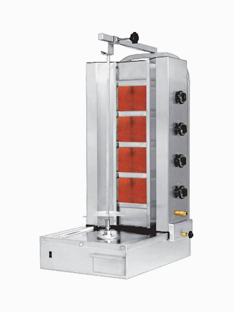 Donergrill - Gaz - 4 feux - Moteur dessous - H 115 x 57 x 66 CM - Naomi - ECU4G