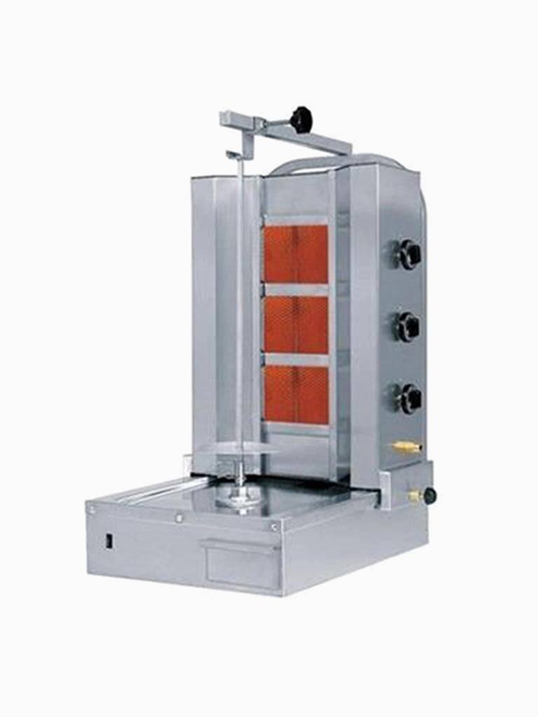 Donergrill - Gaz - 3 feux - Moteur dessous - H 99 x 57 x 67 CM - Naomi - ECU3G