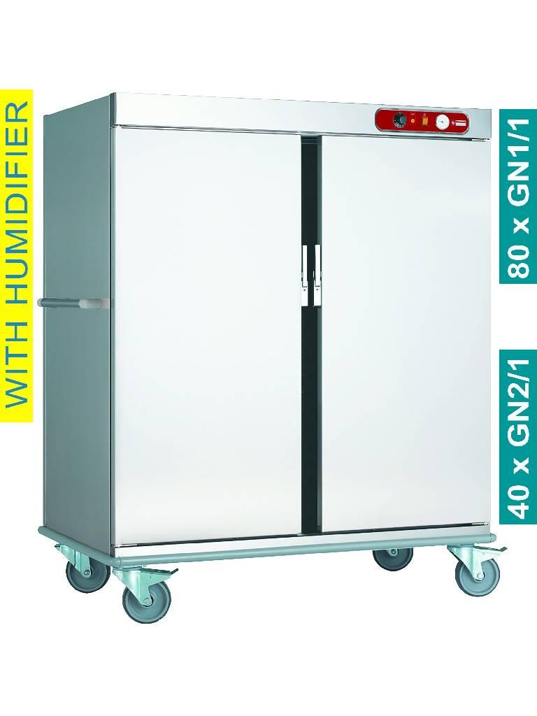 Chariot repas - 40 x GN 2/1 - H 164 x 148,9 x 87,6 CM - Diamant - CCE40