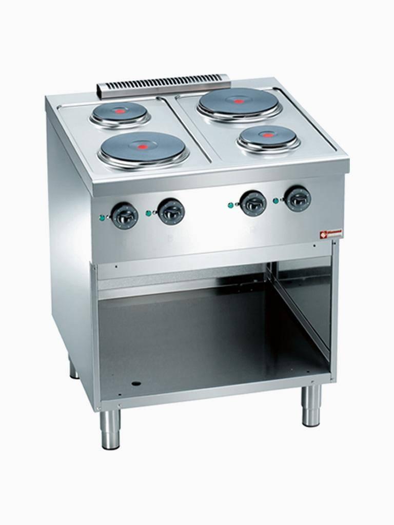 Cuisinière - Electrique - Avec four - 4 Plaques - Ø22 CM - Diamant - C4EF7-SP