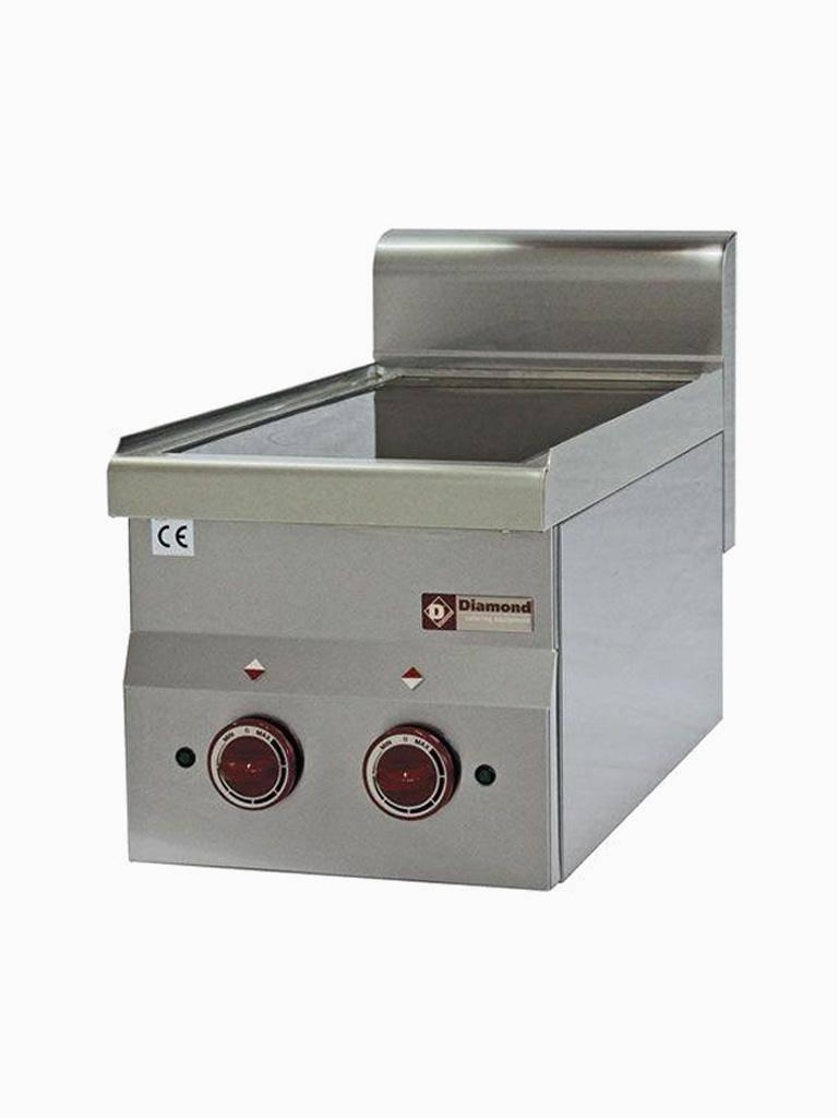Poêle - Céramique - 2 Plaques - 2 x 1,8kW - Modèle de table - Diamant - E60/2VC3T