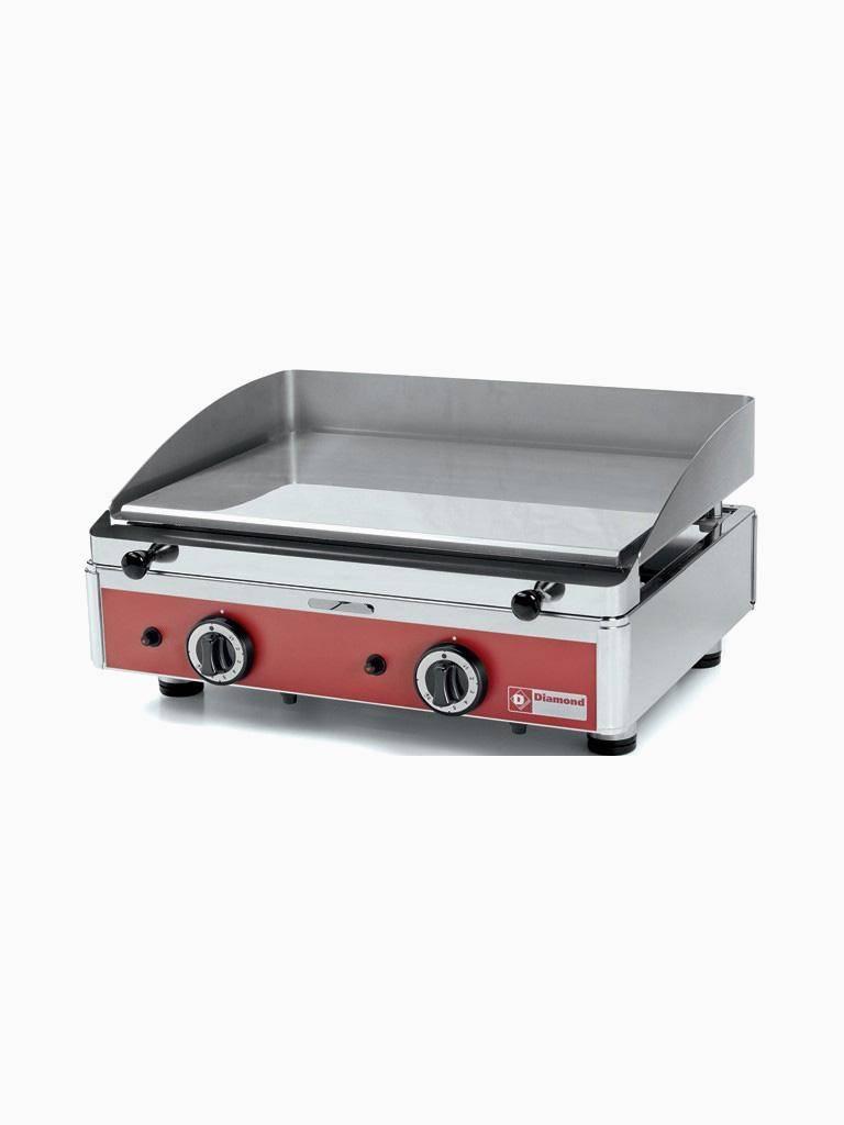 Plancha - Gaz - Lisse - Chrome - 62 CM - Diamant - PLANCHA/2CR-N
