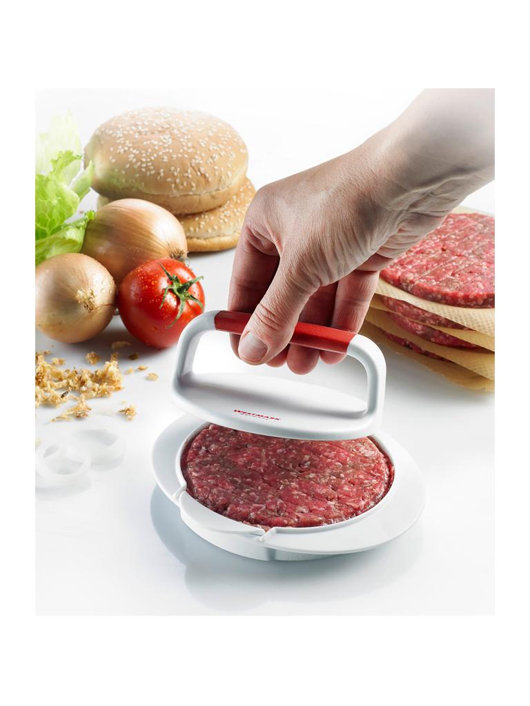Presse à Hamburger - Ø11 CM - 4 pièces - Manuel - Blanc - Westmark - 523225