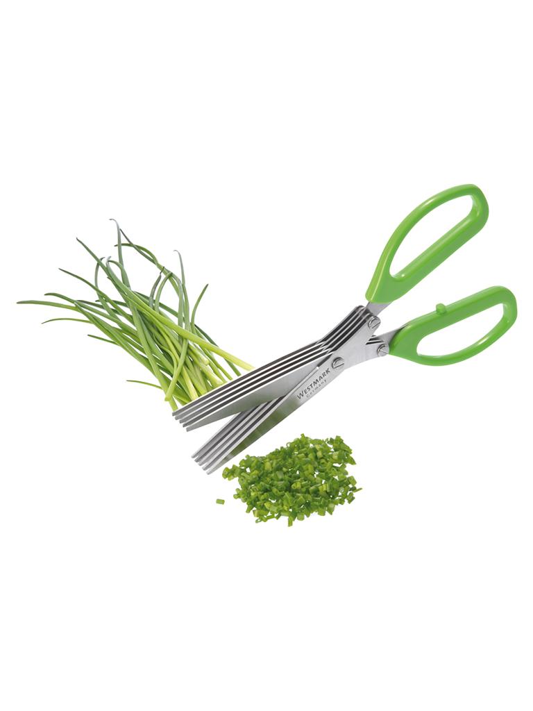 Ciseaux à herbes - 20 CM - 6 pièces - 5 lames - Vert - Westmark - 522639