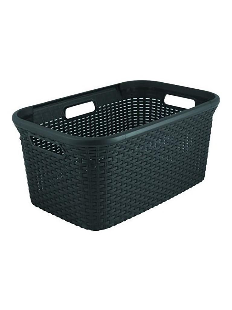 Panier à Linge - 45 Litres - 59 x 39 CM - Anthracite - Curver - 518538