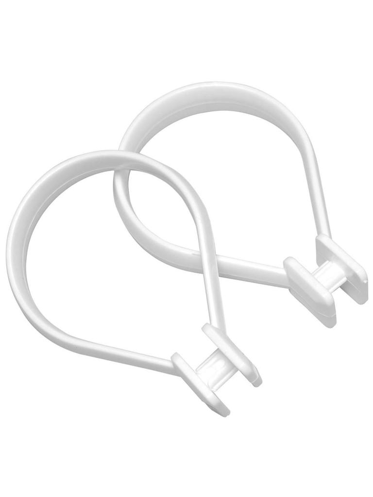 Rideau de douche Ring - Blanc - 12 pièces - 516998