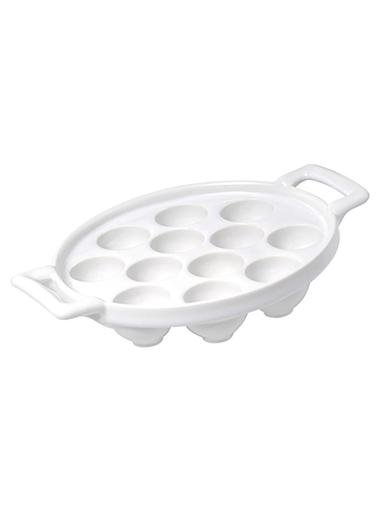Coquille d'escargot - H 4 x 17.5 x 16 CM - 0.62 KG - Porcelaine - Blanc - Revol - 735785