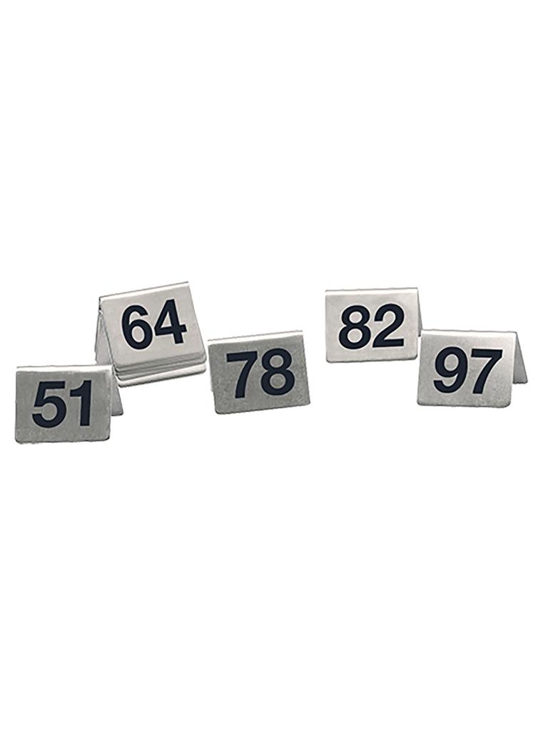 Set Numéro de Table - H 4,3 x 5,3 CM - 1,32 KG - Acier Inoxydable - 705055