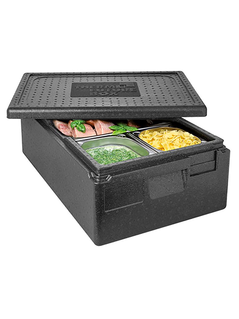 Thermobox - 1/1 GN - 30 Litres - H 23 x 60 x 40 CM - Polypropylène - Noir - Thermo Future Box - 235002
