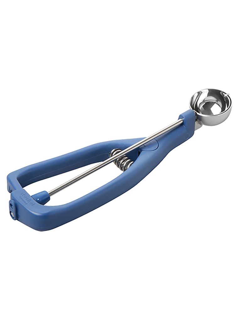 Cuillère portionneuse à glace - 0,125 KG - Ø3,5 CM - Inox 18/10 - Bleu - 0,070 Litre - Stöckel - 040270