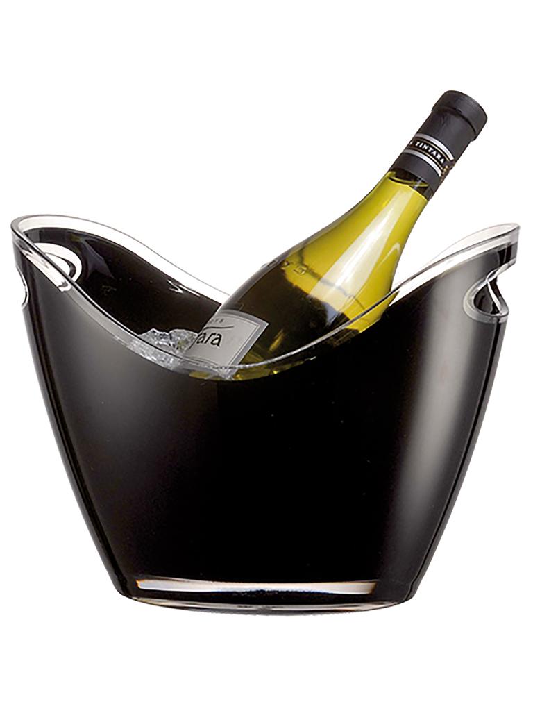 Cave à vin - H 20,5 x 26,5 x 20,5 CM - 0,74 KG - Polystyrène (Ps) - Noir - 3 Litre - Vin Bouquet - 130155