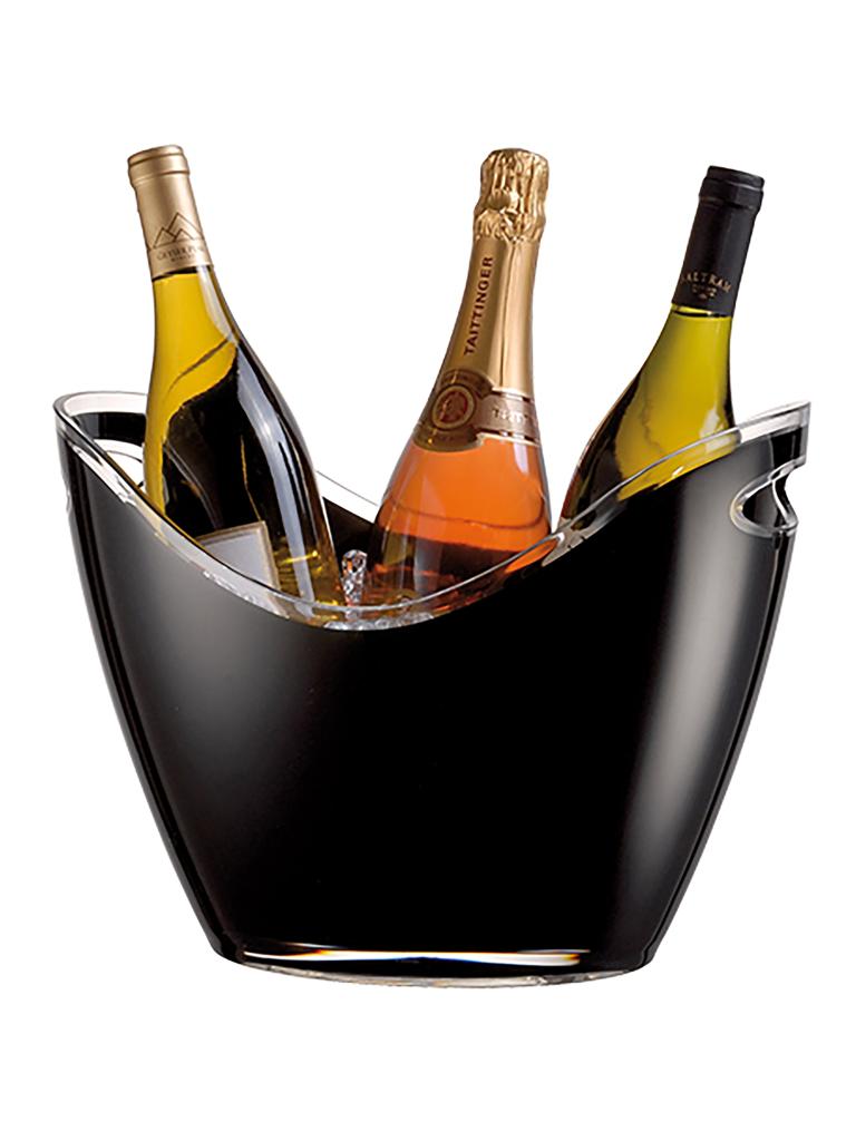 Cave à Vin - H 26 x 35 x 26 CM - 1,11 KG - Polystyrène (Ps) - Noir - 6 Litres - Vin Bouquet - 130157