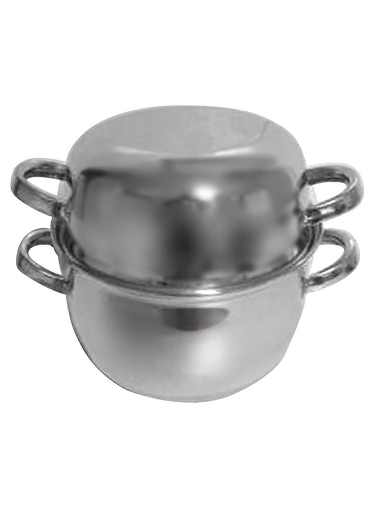 Poêle à moules - H 12 CM - 0,85 KG - Ø20 CM - Inox - Modèle Rehaussé - 180042