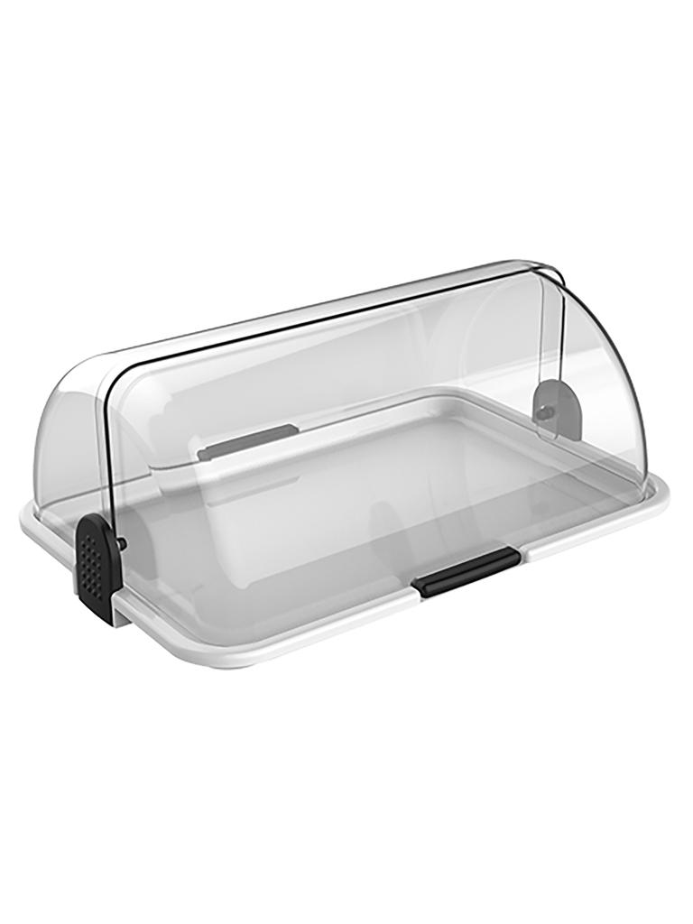 Vitrine buffet - H 19,5 x 46,5 x 31,5 CM - 1 901 KG - Polypropylène - Transparent - Couvercle Rolltop - 245010