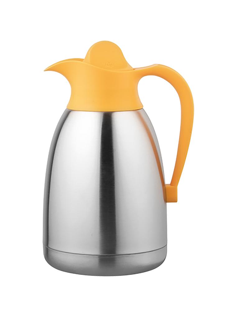 Pichet isotherme - H 26 CM - 0,65 KG - Inox 18/10 - Jaune - 1,5 Litre - 595015