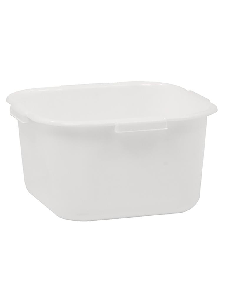 Poubelle à résidus - H 17 x 31 x 31 CM - 0,405 KG - Polypropylène - Blanc - 8 Litres - Denox - 600038