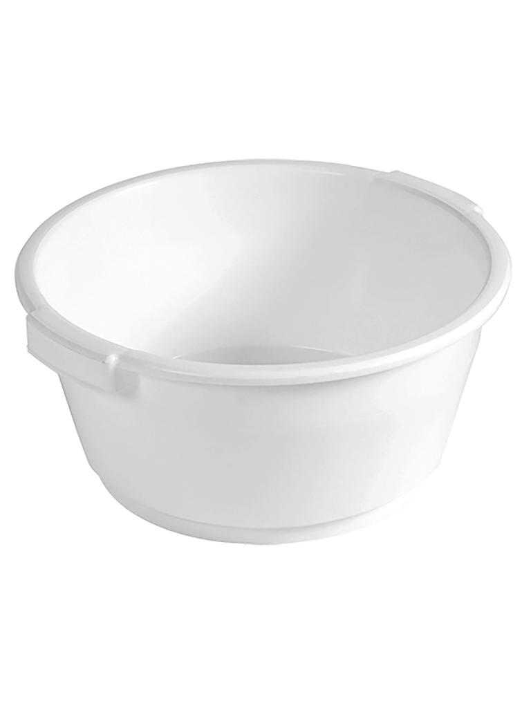 Poubelle à résidus - H 18 CM - 0,525 KG - Ø38 CM - Polypropylène - Blanc - 15 Litres - Denox - 600041