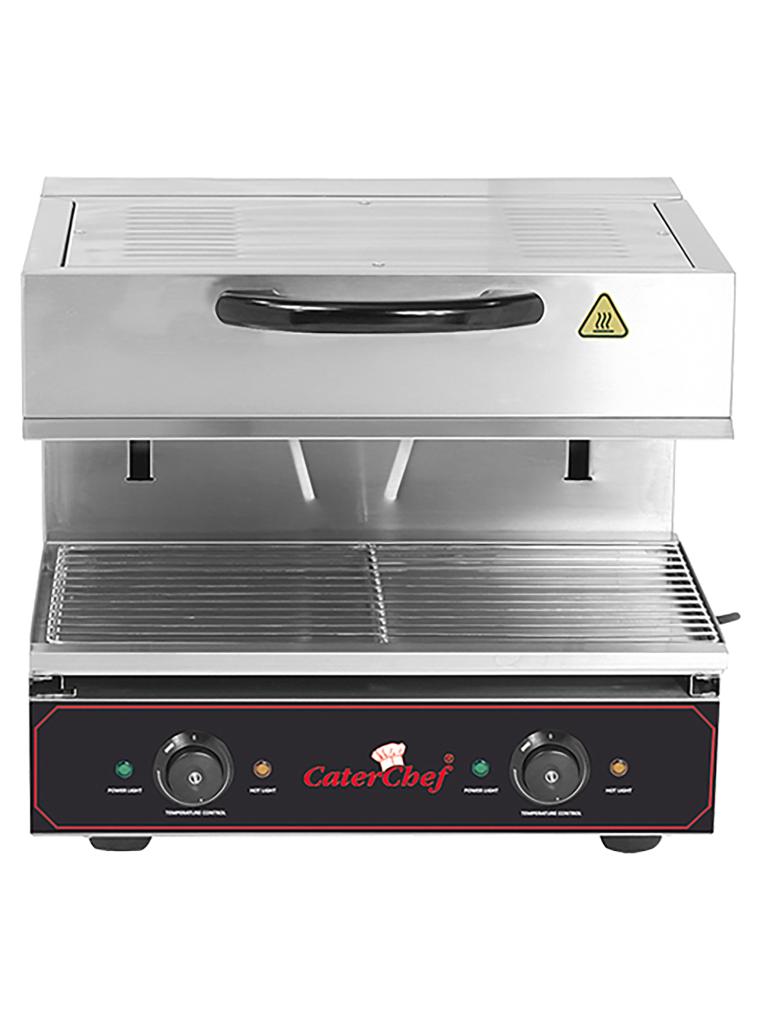 Salamandre - H 53 x 60 x 52 CM - 49 KG - 380 - 415 - Sans - Prise V - 4000 W - Inox - +50°C / +300°C - Caterchef - 688160
