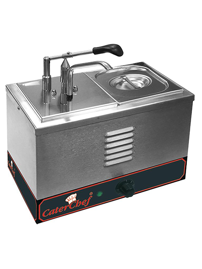 Chauffe Sauce - H 27 x 36,5 x 27,5 CM - 5 KG - 220 - 240 V - 1000 W - Inox - 4,6 Litre - +0°C / +90°C - Caterchef - 688221