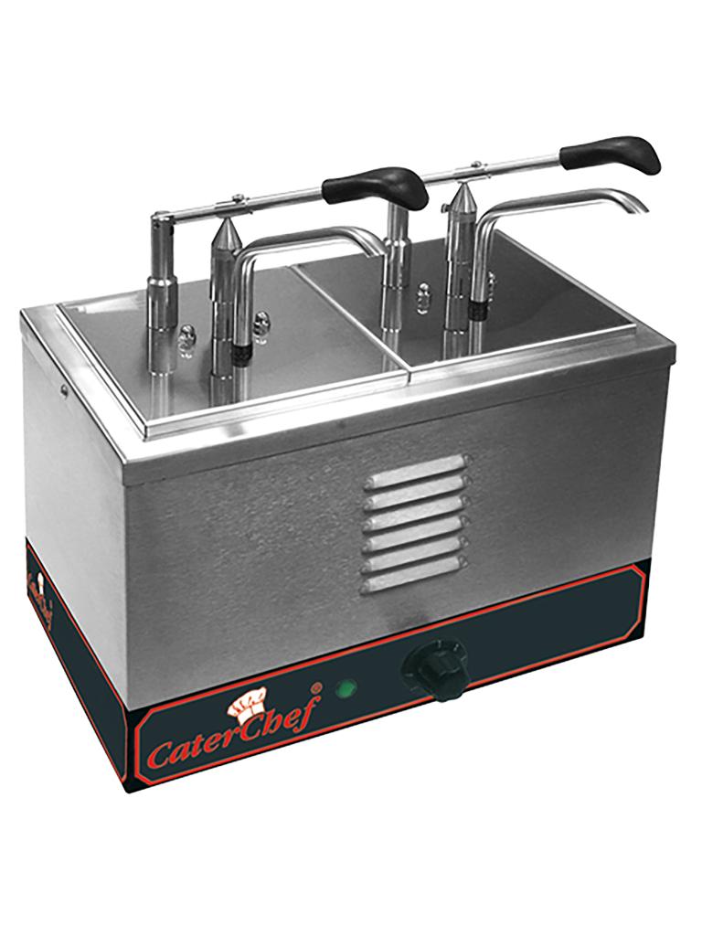 Réchaud à Sauces - H 27 x 36,5 x 27,5 CM - 5 KG - 220 - 240 V - 1000 W - Inox - 4,6 Litre - +0°C / +90°C - Caterchef - 688222