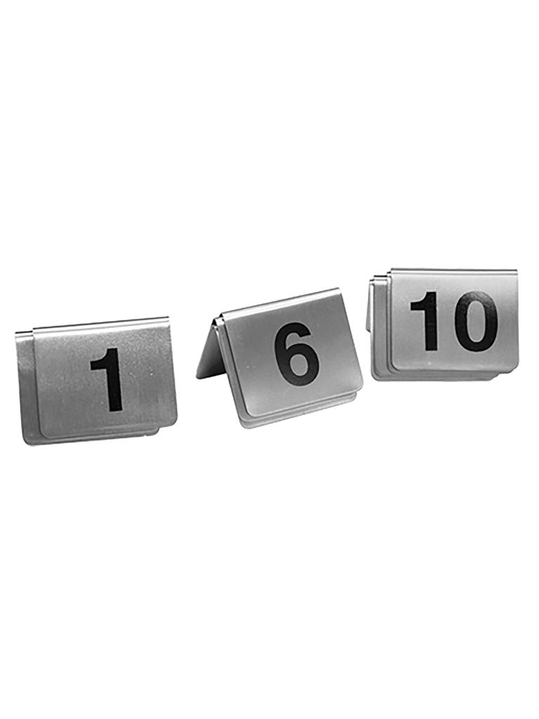 Jeu de Numéros de Table - H 4,3 x 5,3 CM - 0,25 KG - Acier Inoxydable - 705050