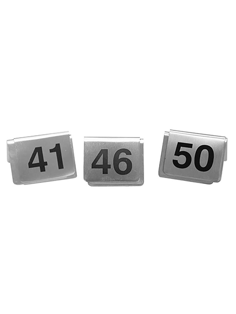 Jeu de Numéros de Table - H 4,3 x 5,3 CM - 0,25 KG - Acier Inoxydable - 705054
