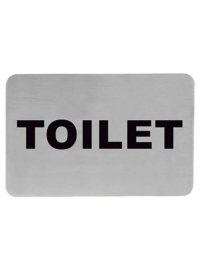 Panneau d'information - H 6 x 11 CM - 0,05 KG - Inox - 705207