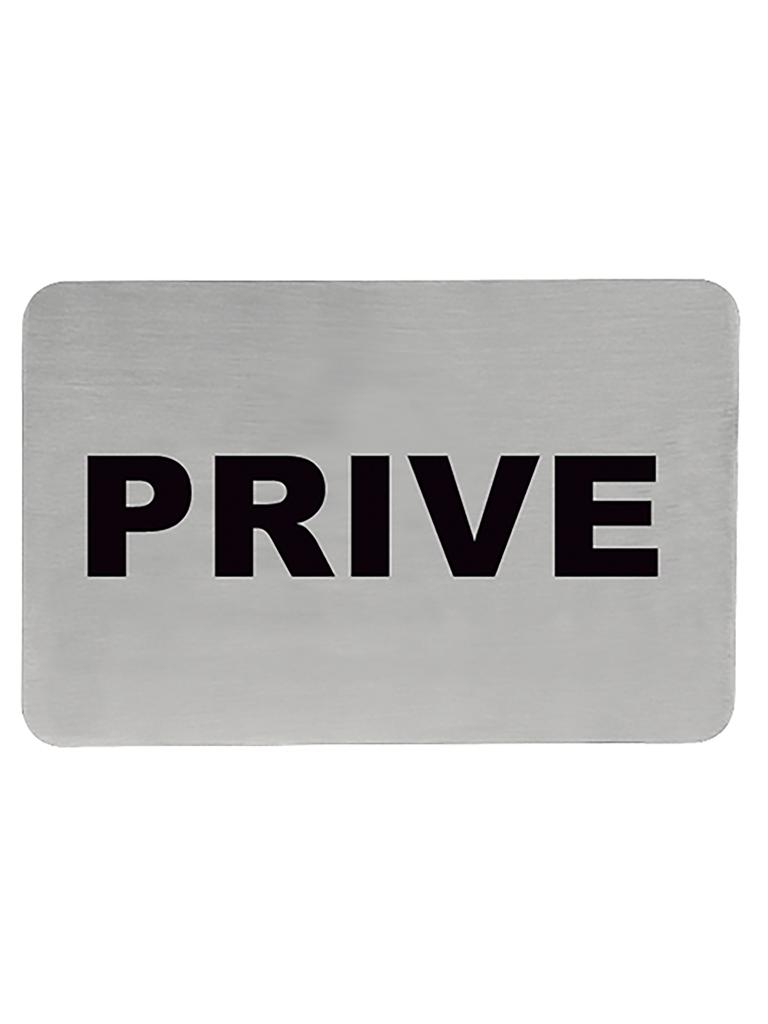 Panneau d'information - H 6 x 11 CM - 0,05 KG - Inox - 705208