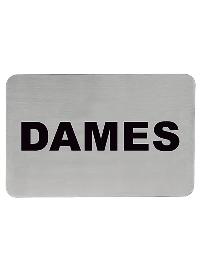 Panneau d'information - H 6 x 11 CM - 0,05 KG - Inox - 705210