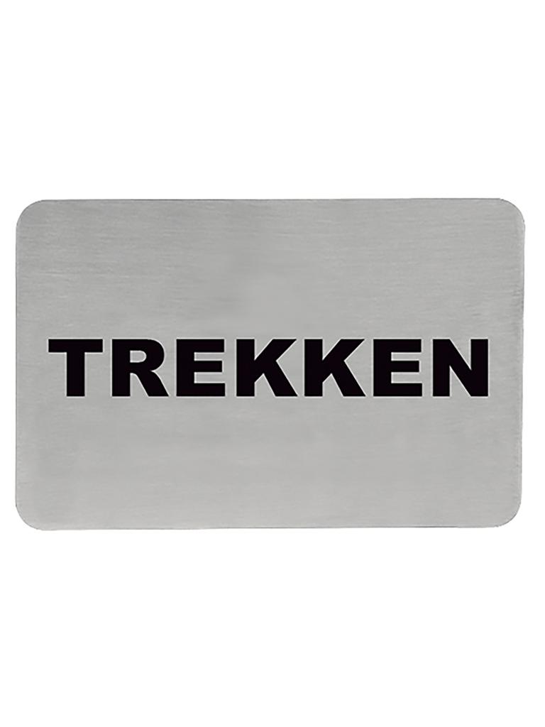 Panneau d'information - H 6 x 11 CM - 0,05 KG - Inox - 705211