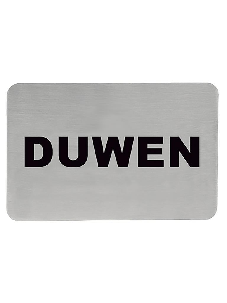 Panneau d'information - H 6 x 11 CM - 0,05 KG - Inox - 705212