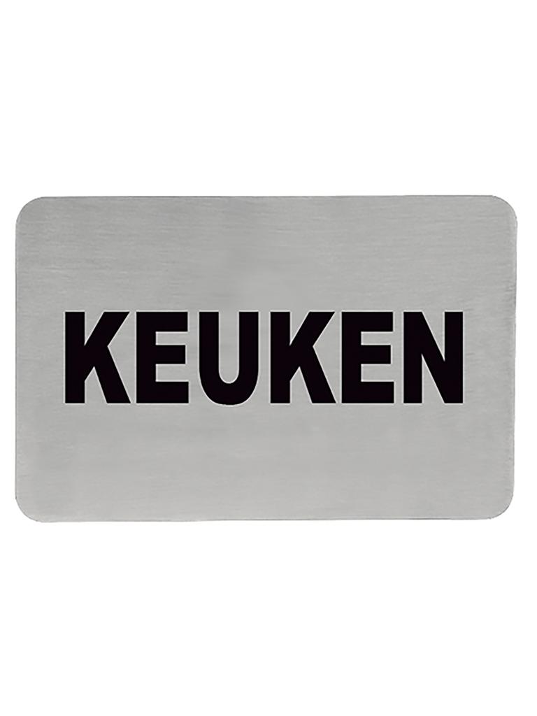 Panneau d'information - H 6 x 11 CM - 0,05 KG - Inox - 705215