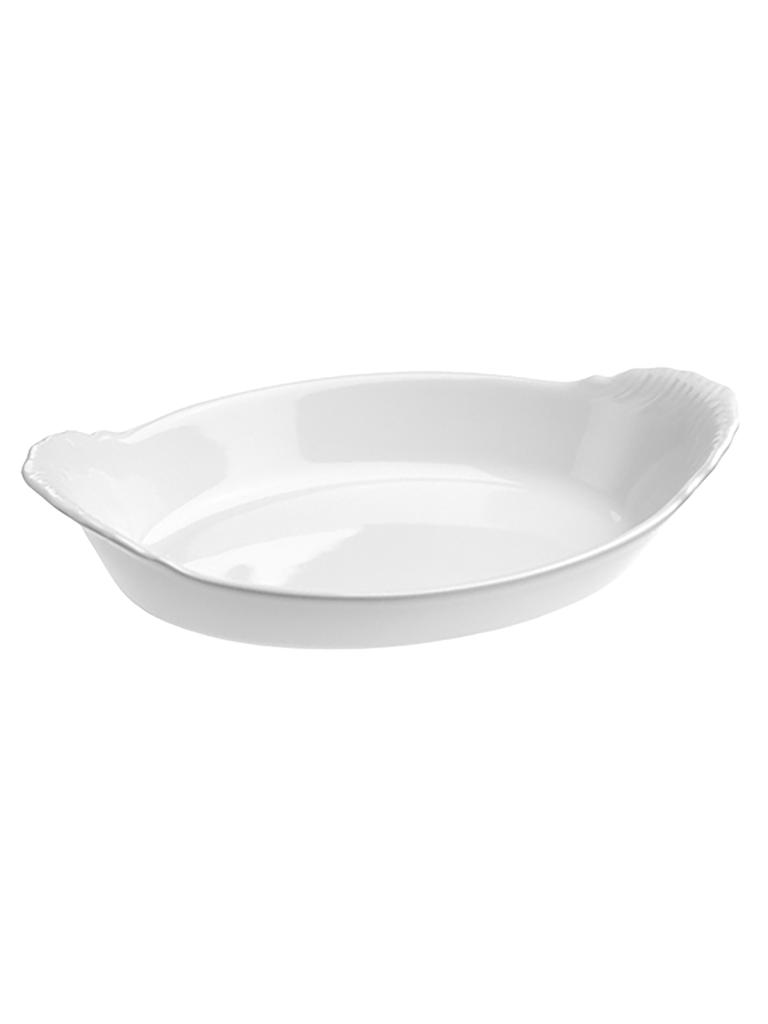 Plat à gratin - H 4 x 20 x 11 CM - 0,215 KG - Porcelaine - Blanc - 0,2 Litre - Revol - 735071