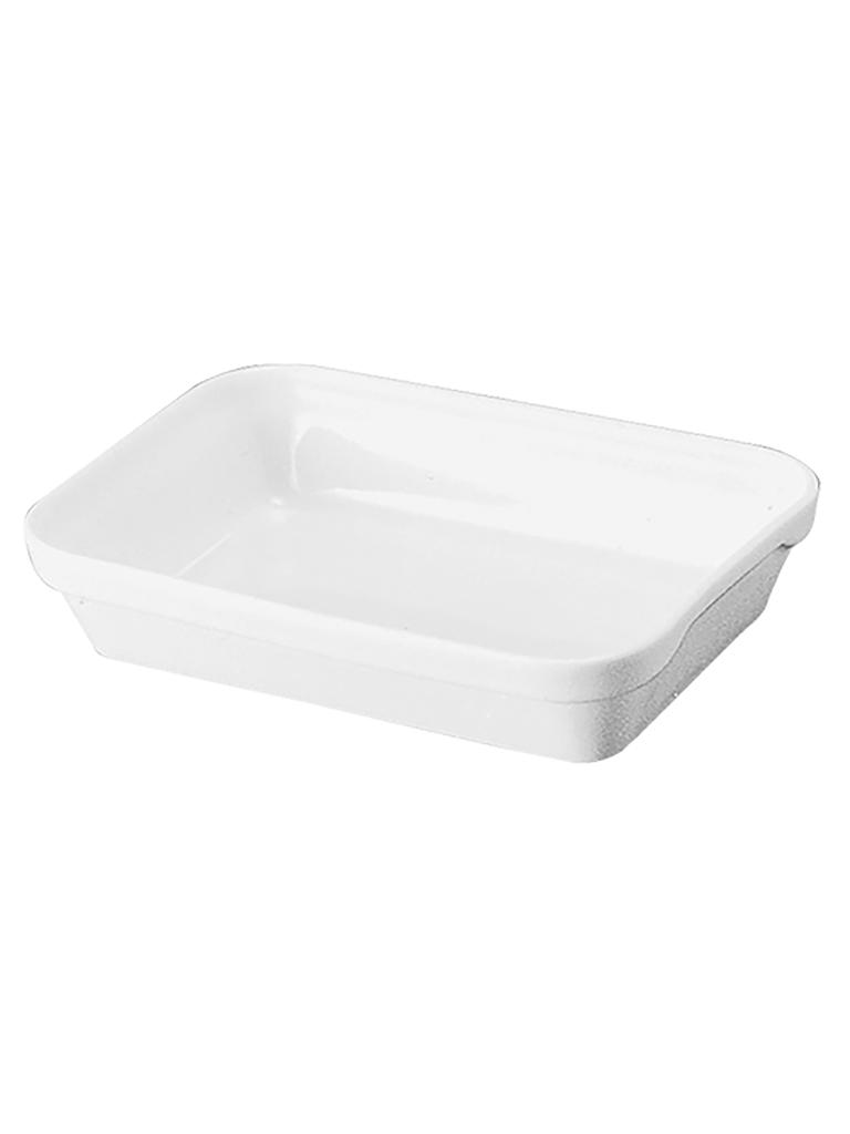 Plat à gratin - H 4 x 19 x 13 CM - 0,415 KG - Porcelaine - Blanc - Revol - 735631