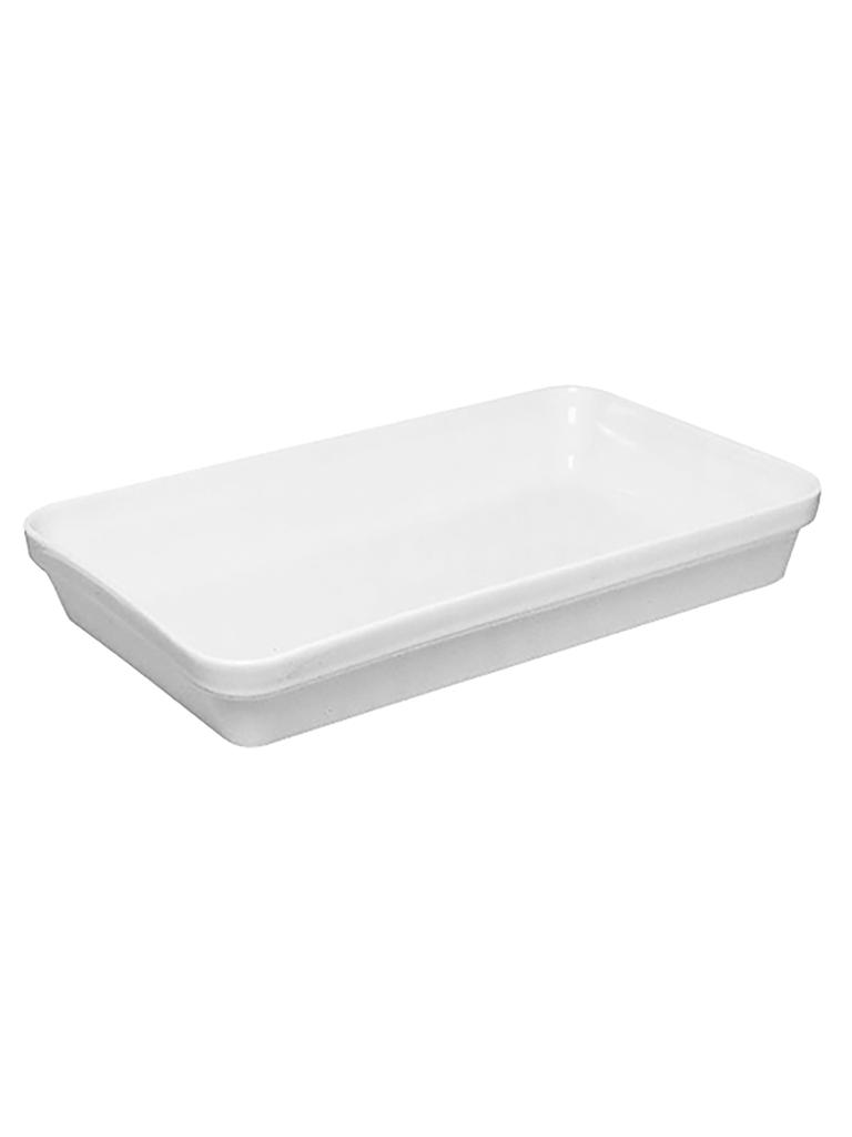 Plat à gratin - H 4,5 x 28 x 17 CM - 1 KG - Porcelaine - Blanc - Revol - 735632