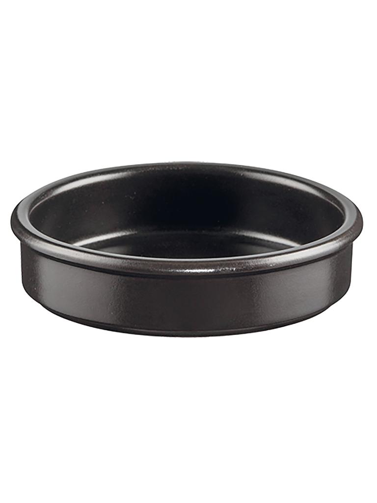 Cocotte - H 3 CM - 0,15 KG - Ø11,5 CM - Faïence - Noir - 0,175 Litre - Regas - 540001