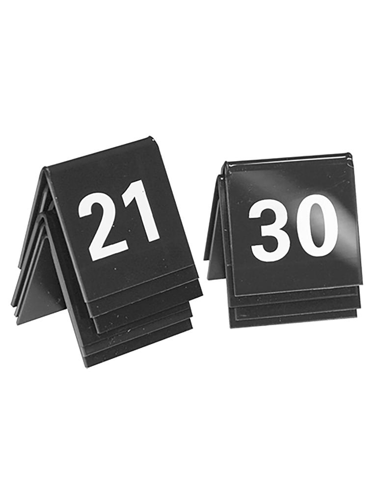 Numéro de table Set - H 3,5 x 4 x 3 CM - 0,05 KG - polystyrène - Noir - 880112