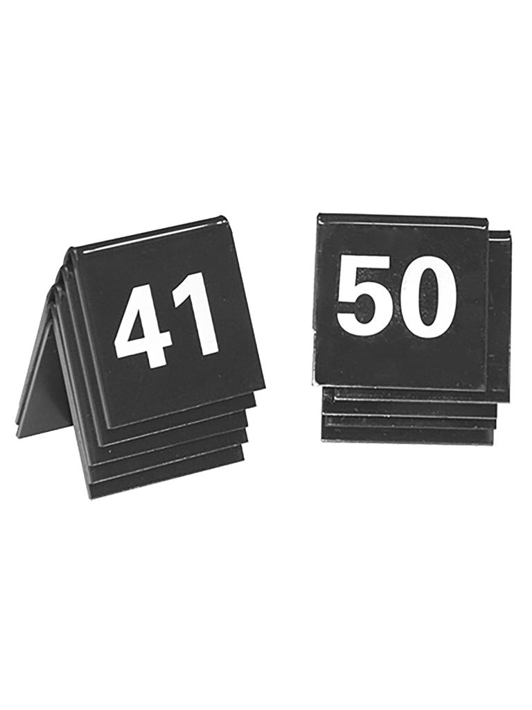 Numéro de table Set - H 3,5 x 4 x 3 CM - 0,05 KG - polystyrène - Noir - 880114