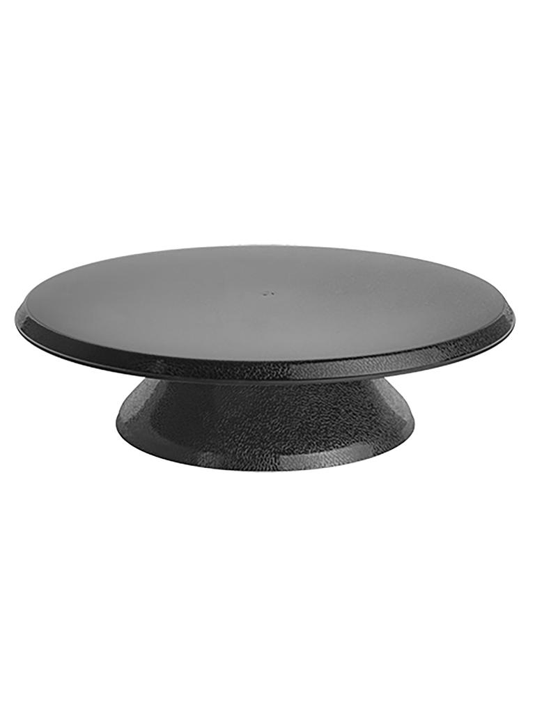 Présentoir à Gâteaux - H 8 CM - 0,001 KG - Ø30 CM - Polycarbonate - Noir - 145300