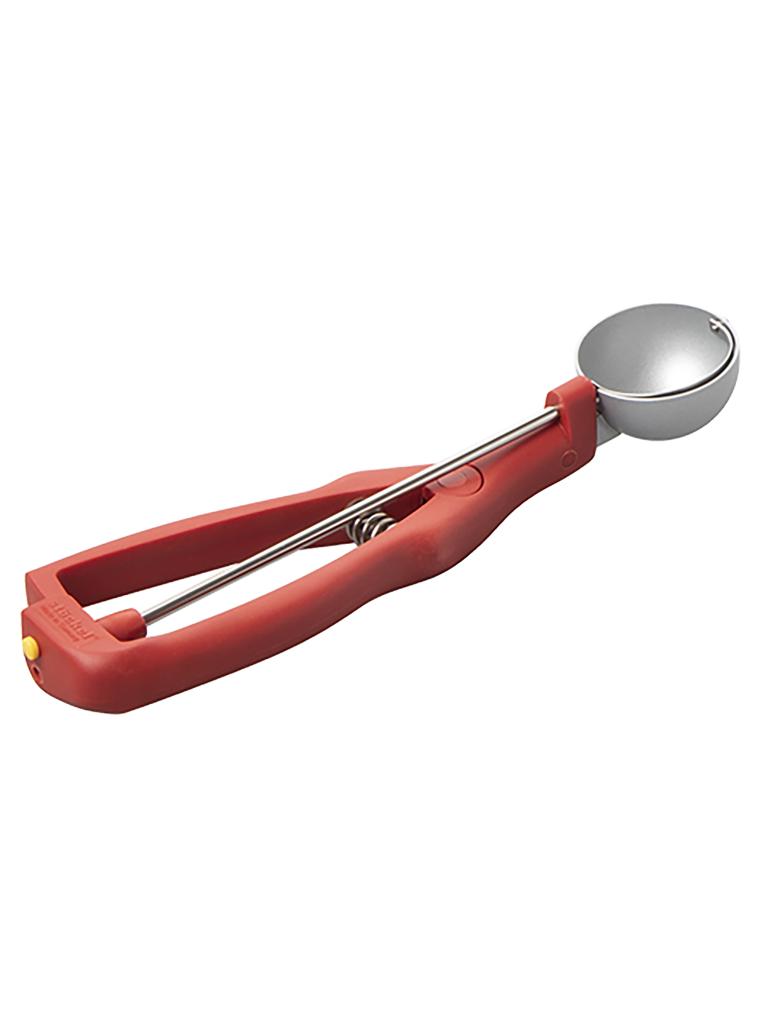 Cuillère portionneuse à glace - 0,147 KG - Ø4,5 CM - Inox 18/10 - Rouge - 0,040 Litre - Stöckel - 040340