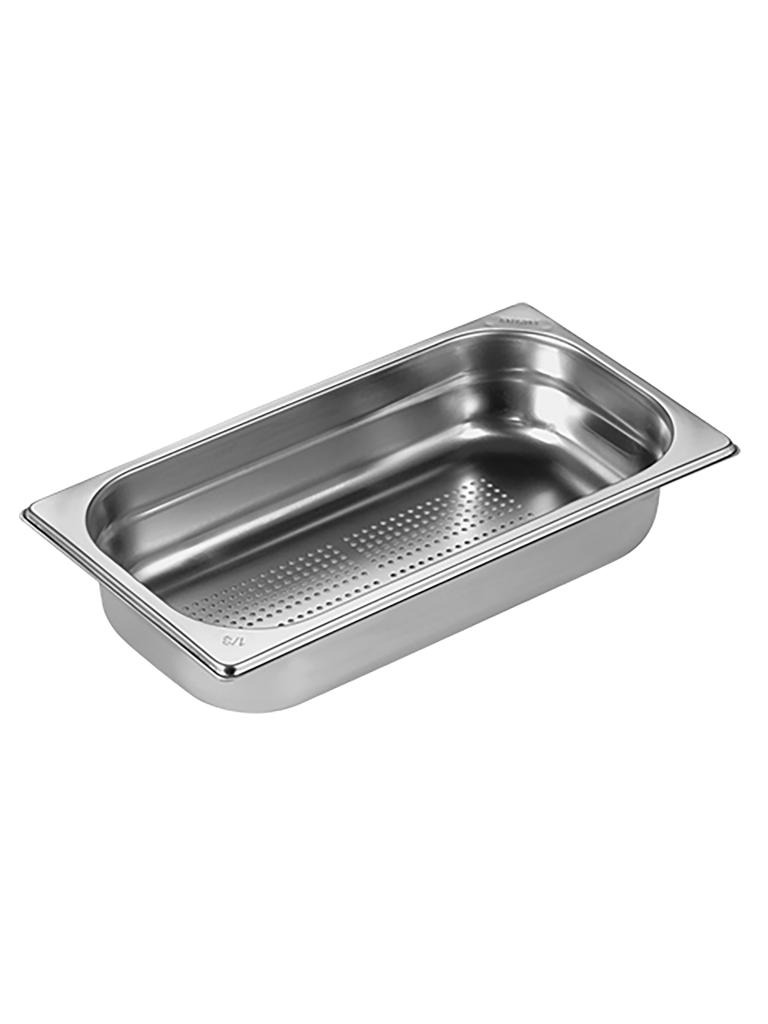 Bac gastronorme - 1/3 GN - 2,4 Litre - H 6,5 x 32,5 x 17,6 CM - Inox - Caterchef - 953554
