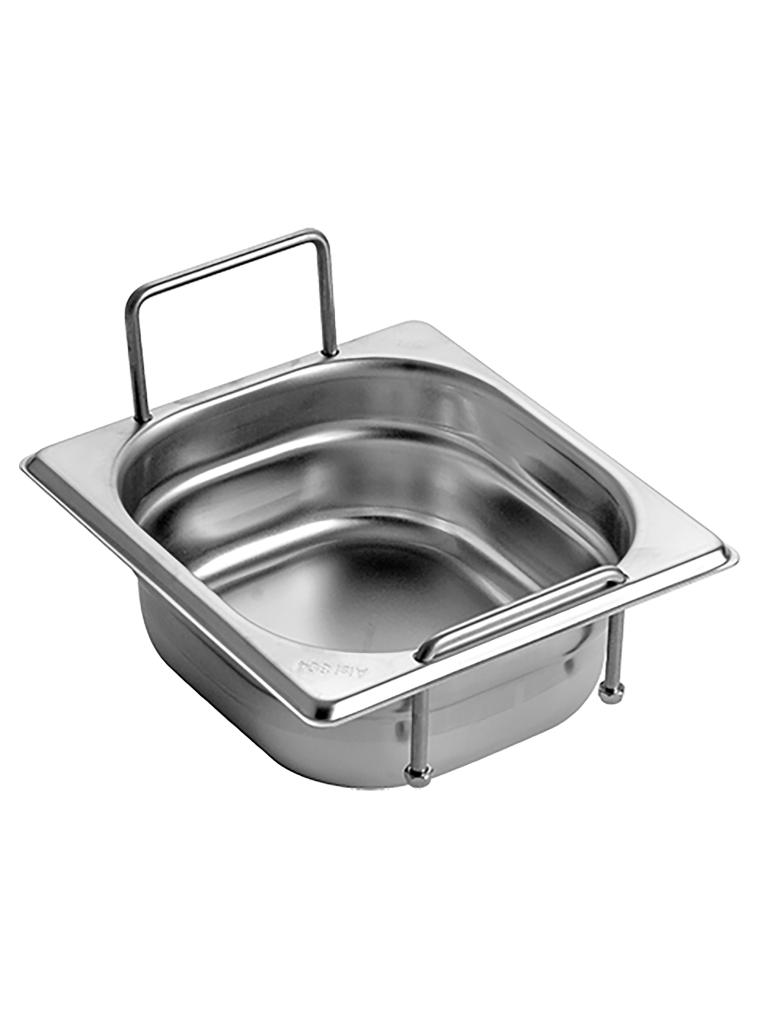 Bac gastronorme - 1/6 GN - 1 litre - H 6,5 x 17,6 x 16,2 CM - inox - Caterchef - 953474