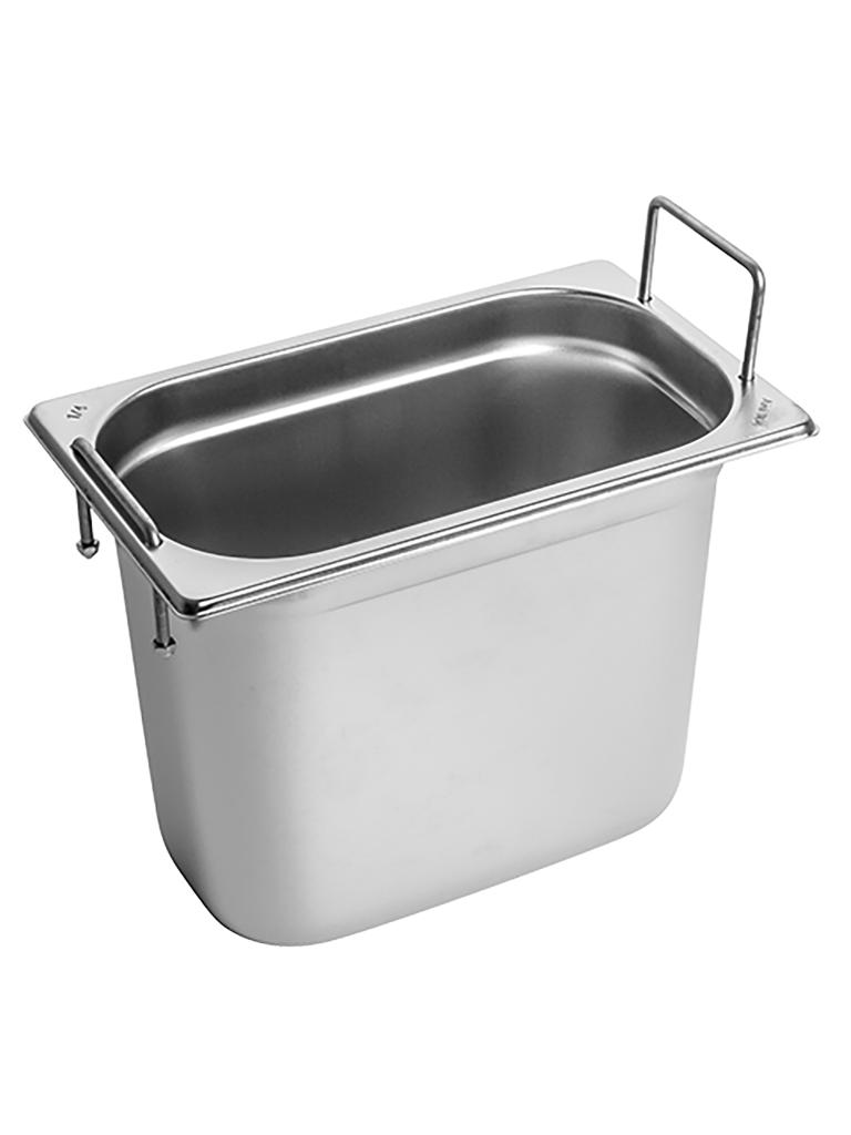 Bac gastronorme - GN 1/4 - 4,8 Litre - H 20 x 26,5 x 16,2 CM - Inox - Caterchef - 953461
