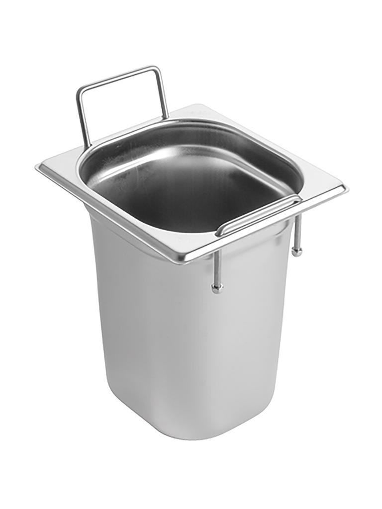 Bac gastronorme - GN 1/6 - 3,1 Litre - H 20 x 17,6 x 16,2 CM - Inox - Caterchef - 953471