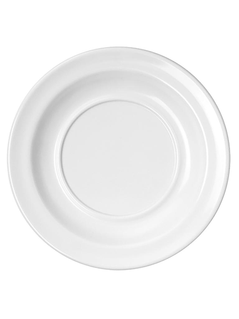 Plat - 0,065 KG - Ø14 CM - Mélamine - Blanc - WACA - 937938
