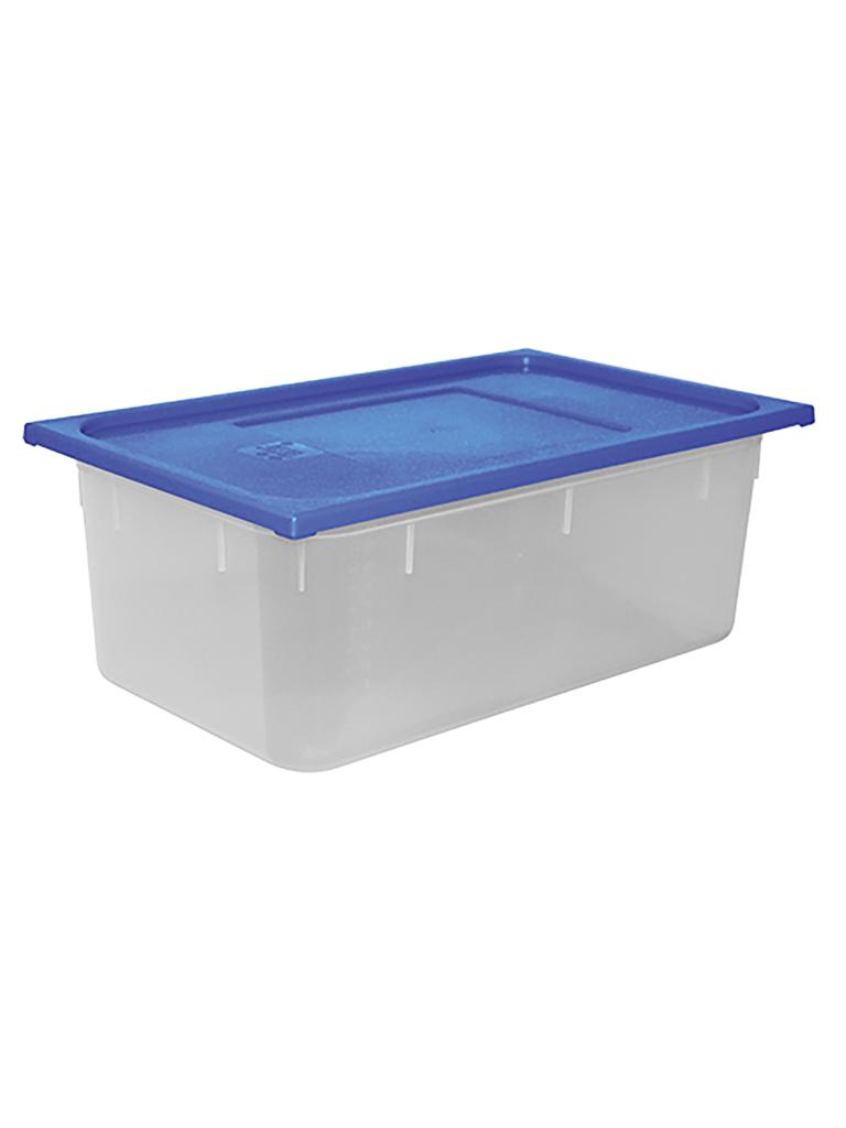 Boîte Alimentaire - 1/1 GN - 26 Litre - H 20 x 53 x 32.5 CM - Polypropylène - Bleu - -40°C / +70°C - Hermétique Verrouillable - Caterchef - 953833