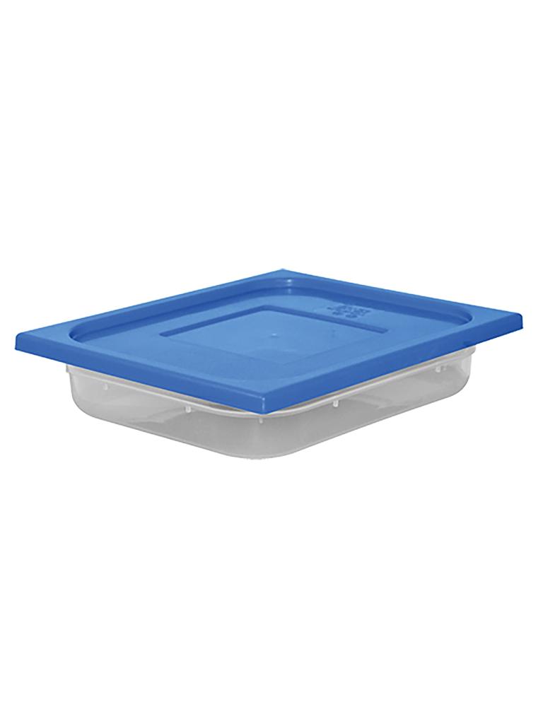 Boîte Alimentaire - 1/2 GN - 3.9 Litre - H 6.5 x 32.5 x 26.5 CM - Polypropylène - Bleu - -40°C / +70°C - Hermétique Verrouillable - Caterchef - 953840