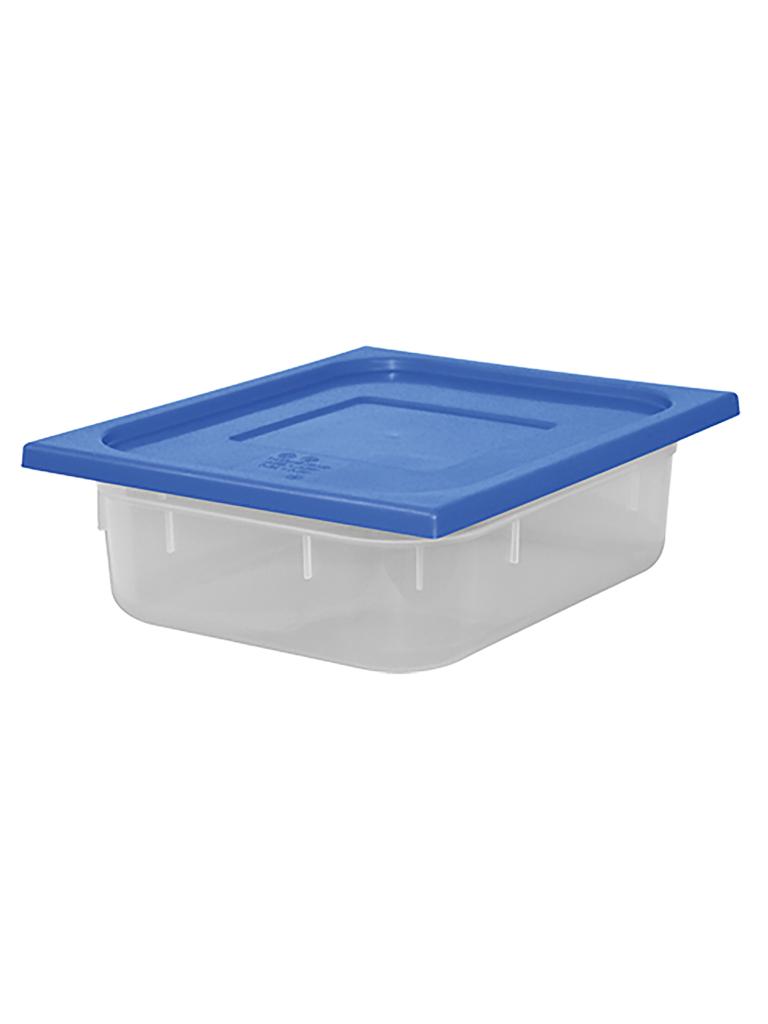 Boîte Alimentaire - 1/2 GN - 5.9 Litre - H 10 x 32.5 x 26.5 CM - Polypropylène - Bleu - -40°C / +70°C - Hermétique Verrouillable - Caterchef - 953841