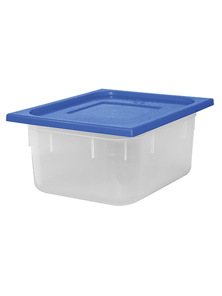 Boîte Alimentaire - 1/2 GN - 8.9 Litre - H 15 x 32.5 x 26.5 CM - Polypropylène - Bleu - -40°C / +70°C - Hermétique Verrouillable - Caterchef - 953842